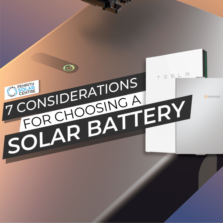 7 considerations for choosing a solar battery.