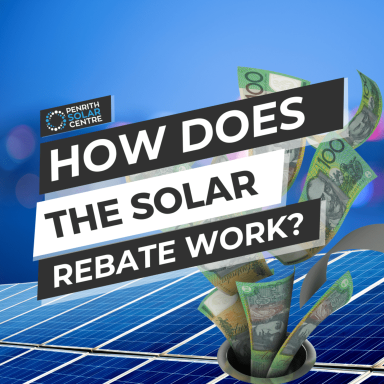 How does the solar rebate work?.