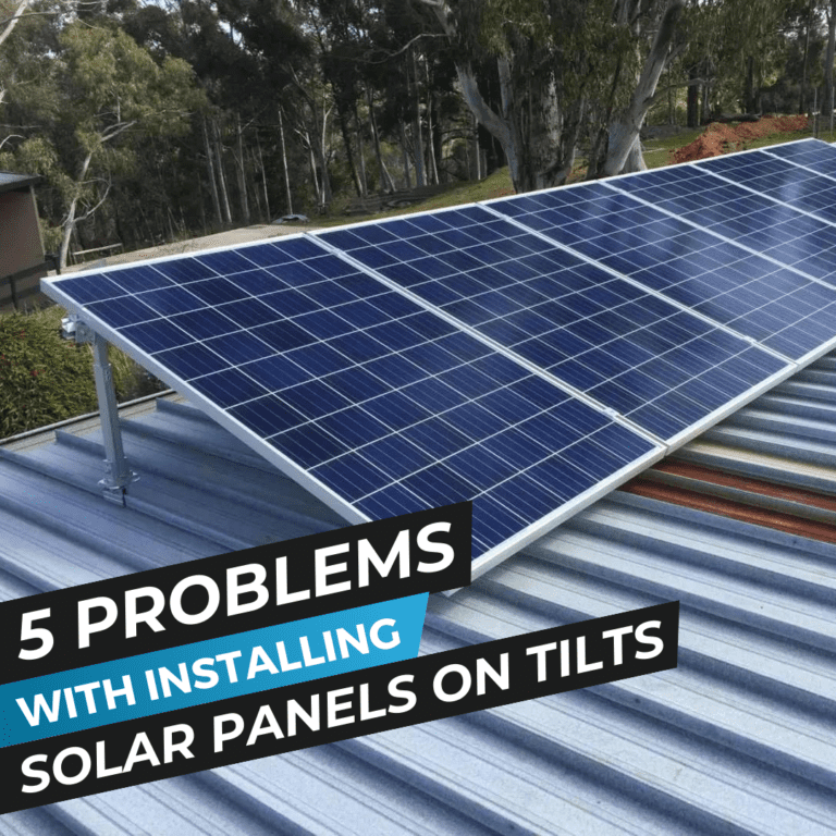 5 problems with installing solar panels tilts.