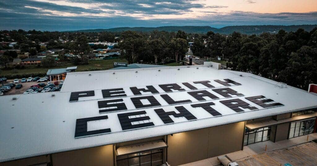 Penrith Solar Centre with solar panels.