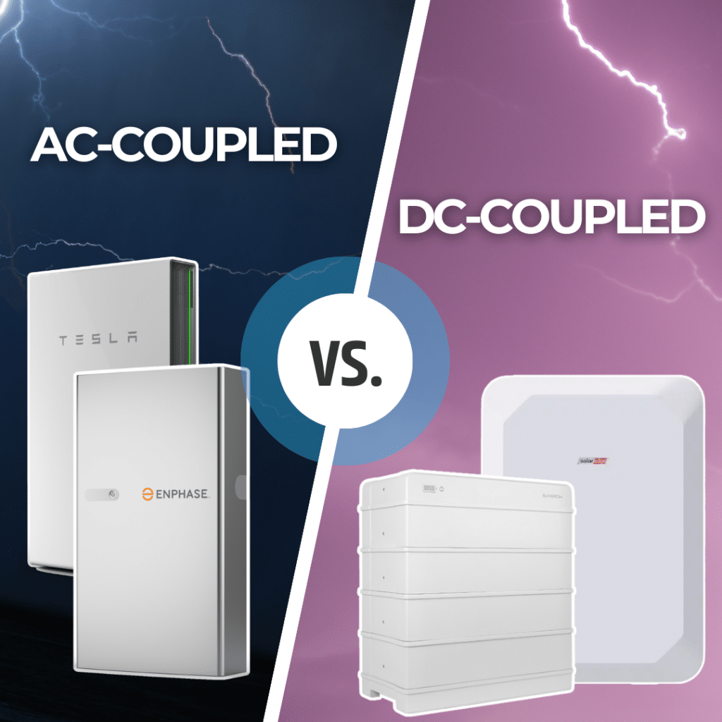 Comparison of ac-coupled and dc-coupled energy storage systems.