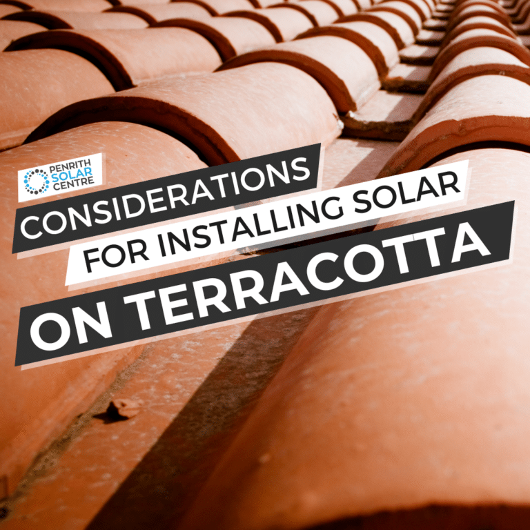 Considerations for installing solar on terracotta.